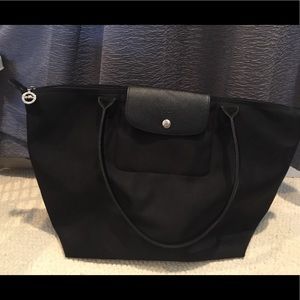 Longchamp black tote bag large
